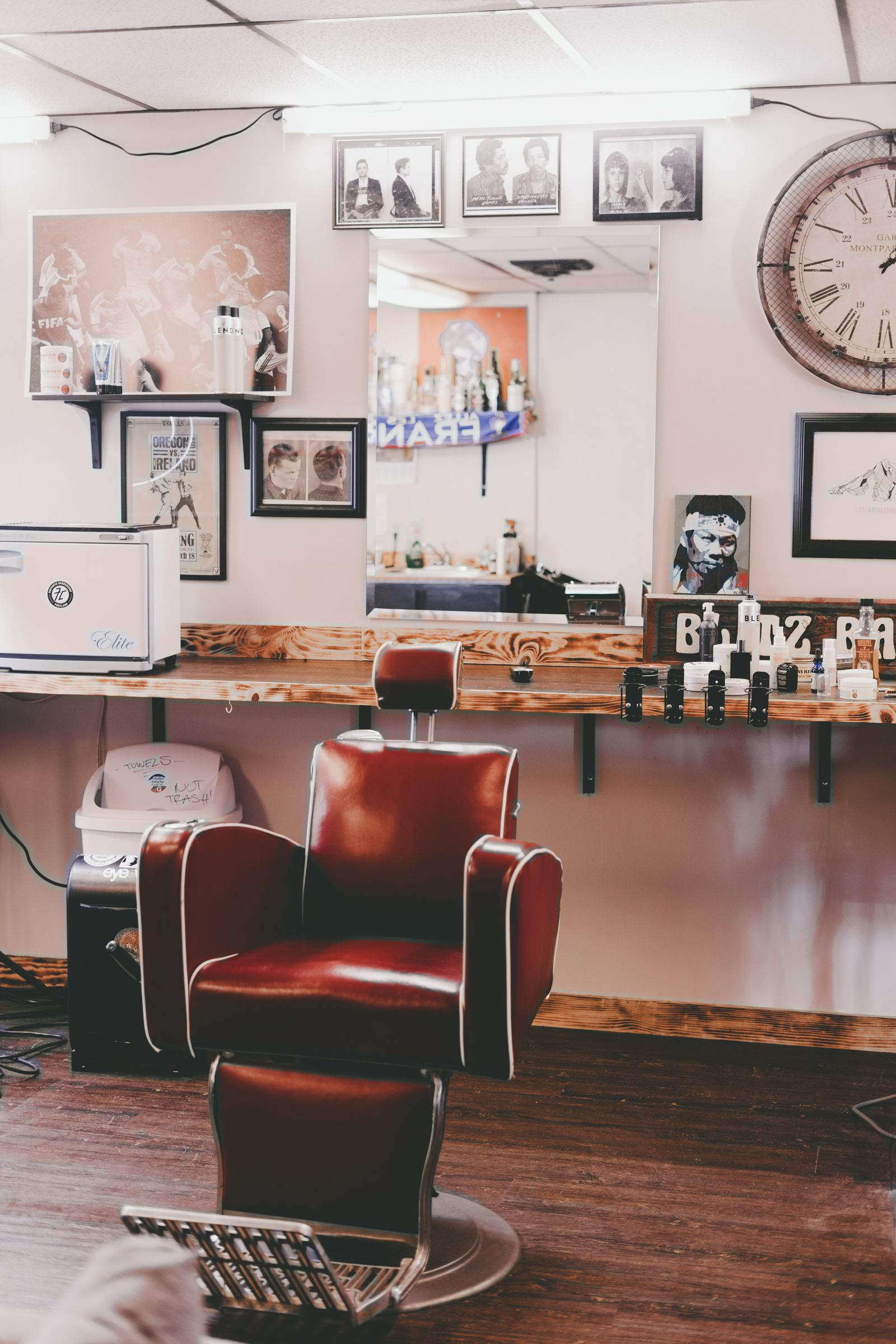 Barbershop interior